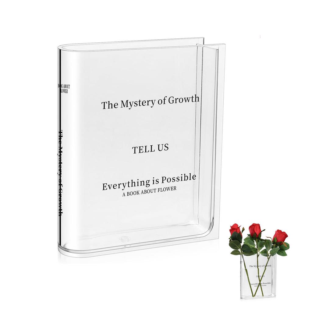 Комната Прозрачная Ваза Художественный Культурный Аромат Новая Прозрачная Книжная Ваза Книжные Вазы