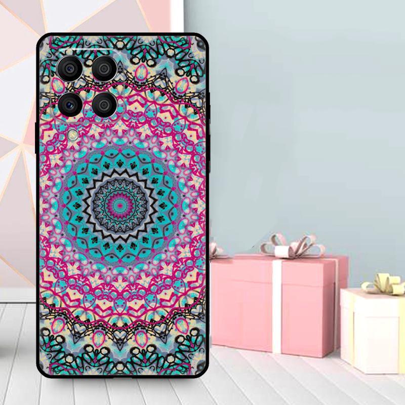 Чехол с цветочным мандала-дизайном для Samsung Galaxy M06 M11 M31 M14 M34 M54 M12 M32 M52 M15 M13 M16 M36 M56 M53 M35 M55