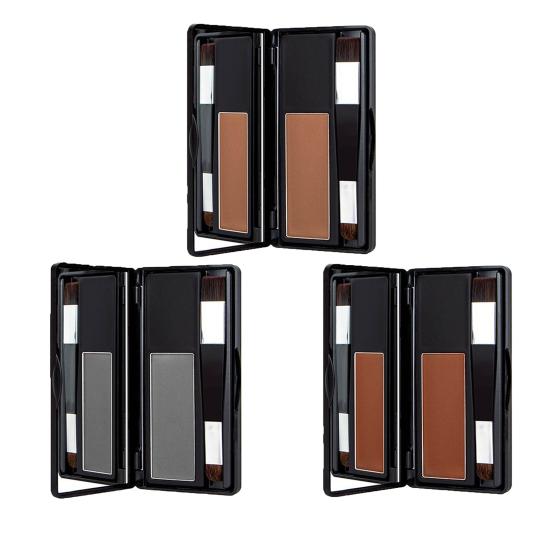 8G Hairline Cream with Mirror Brush Waterproof Sweat-proof Root Touch Up Hair Powder Men Women Instantly Thin Eyebrow Beard