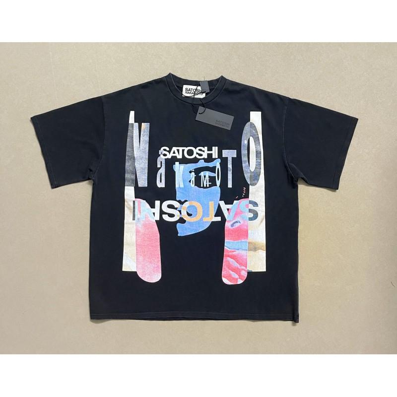 Мужская свободная хлопковая футболка с принтом Streetwear Hip Hop Винтажная стираная с коротким рукавом