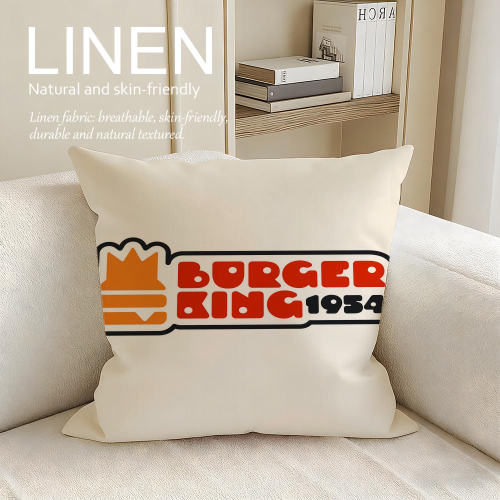 Brand Burger King Cushion Cover Pillowcase Set Pcs x x Breathable Washable Sofa Cushion Cover