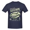 Tosche Station Sweatabsorbing Tshirt Niche Lazy Style Ribbed Collar Short Sleeve
