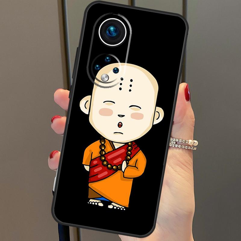 Cute Buddha Monk Zen Buddhism Case For Honor X8a X9a X7a X6a X7 X8 X9 X9b X8b Honor 90 70 50 10 Lite Magic 6 5 Pro Cover