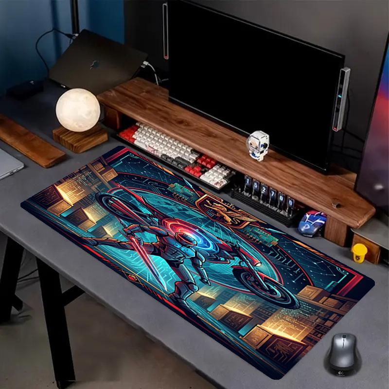 Knight Rider Print Mouse Pad, Anti‑Slip Desktop keyboard Mat, for PC Laptop Gaming Working Daily Use, Cool Festival Surprise Gift