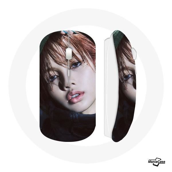 Wireless Mouse - Blackpink - Born Pink - Black and Pink - Wi-Fi USB Key - Compatible Mac and PC