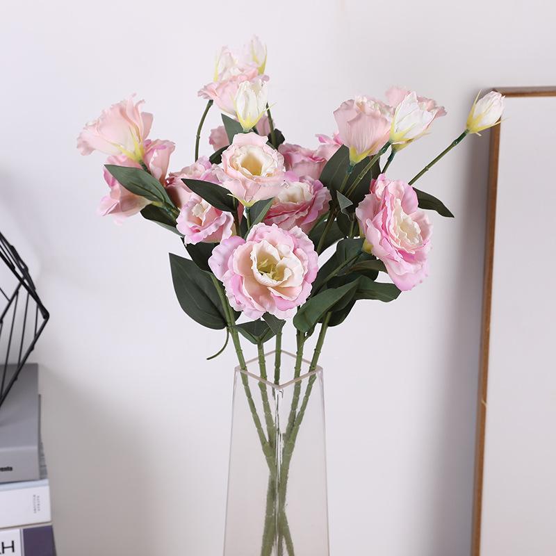 1 шт. розы эустома искусственные розы шелковые цветы европейские искусственные цветы для дома сада свадьбы вечеринки наружного внутреннего украшения