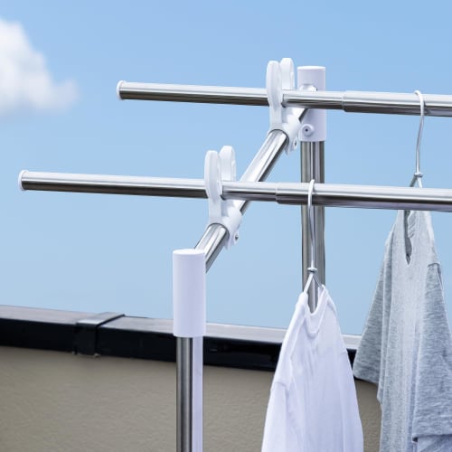 Sekisui Plastics Trading Co., Ltd. Sekisui Stainless Steel Telescopic Pole DS-25 Slim Type, Length 1.4-2.5m