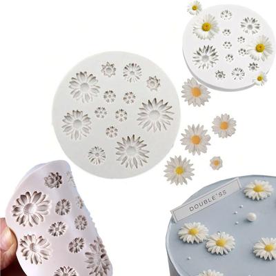 3D Силиконовые Формы Ромашки DIY Помадка Декор для Торта Конфет Шоколада Сахарная Паста Десерт Выпечка Кухонные Инструменты