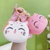 Doll Silicone Cat Coin Bag Kawaii Earphone Bag Sweet Coin Purse Keychain  Kids