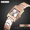 Skmei Бизнес Тренд Женские Кварцевые Часы Стальной Ремешок Розовое Золото Маленькие Изящные Женские Часы