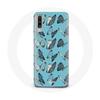 Case for Samsung Galaxy A50 Butterflies Blue Background