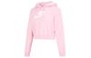 Женская укороченная худи оверсайз с графическим принтом Club Fleece Розовый DQ5851-690