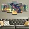 Wall Art Modular Picture 5 Pieces Anime Original Boy Role Painting Living Room Home Decor Posters Modern Top-Rated Canvas Print No Frame