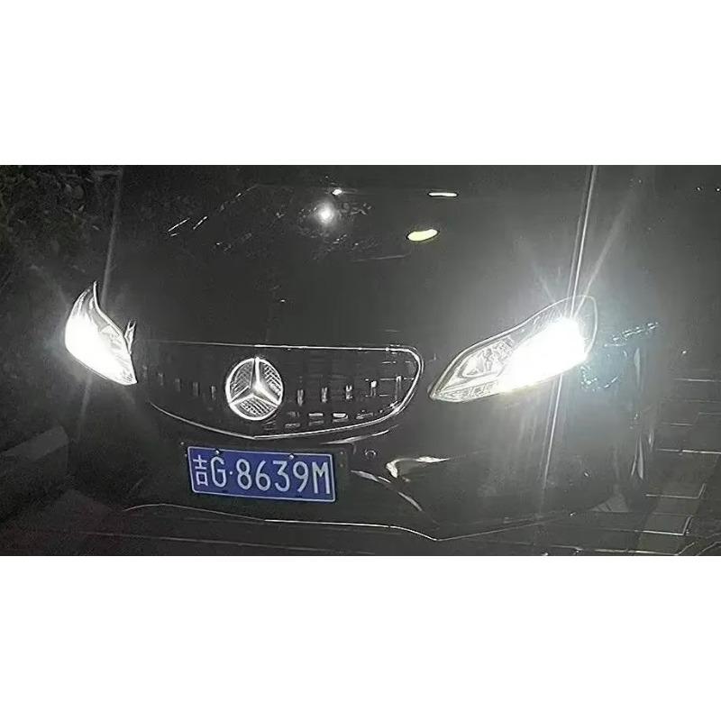 thvjz10 2025 Hot White Blue Red Light Car Front Grilled Star Emblem LED Illuminated Logo for Mercedes Benz W205 W212 W213 W204 W166 CLA