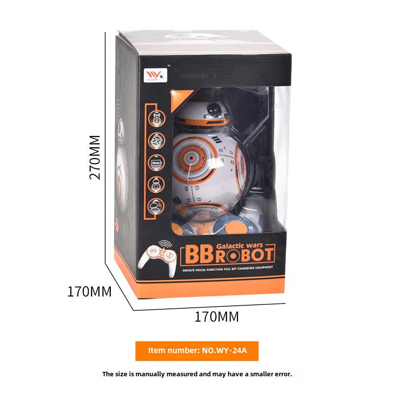 Planet Wars BB8 Intelligent Remote Control Robot Toy with Rotating Light & Music