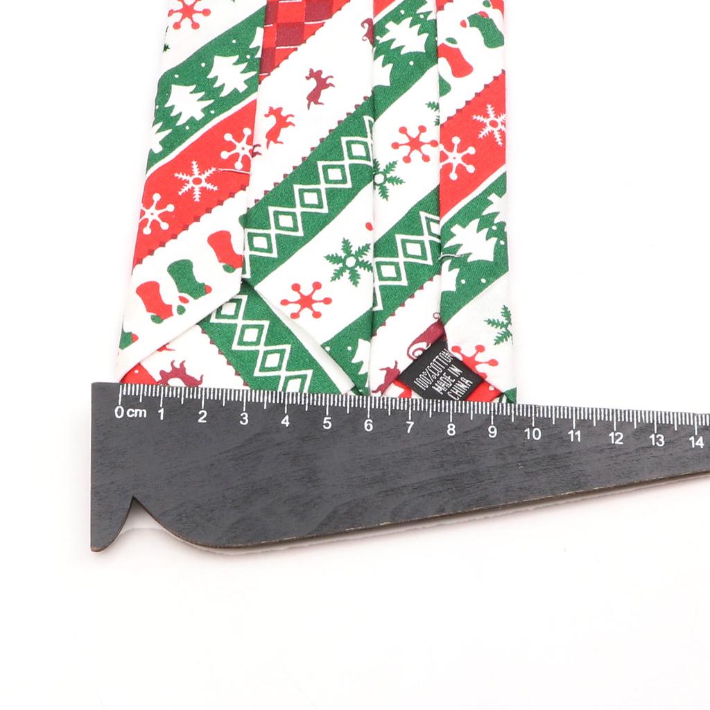 New, Cotton, Christmas, 6cm Tie, Red, Blue, Green Necktie, Santa Claus Snowflake,Neck Tie Festival,