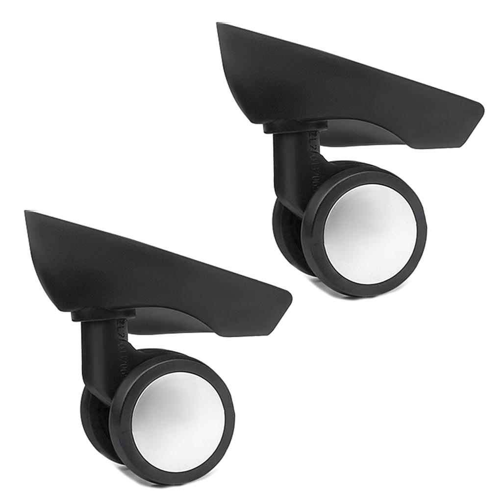 2 шт. сменные роликовые колеса для тележки, сверхпрочные роликовые колеса для багажной коробки, чемодана, поворотные на 360 градусов, бесшумные колеса