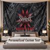 Custom Name Text Tapestry Slipknot Personalized Polyester Wall Tapestry For Bedroom And Room