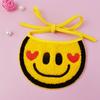 Pet Bib Scarf Collar Happy Smile Face Dog Neckerchief Cat Saliva Towel Pets Accessory