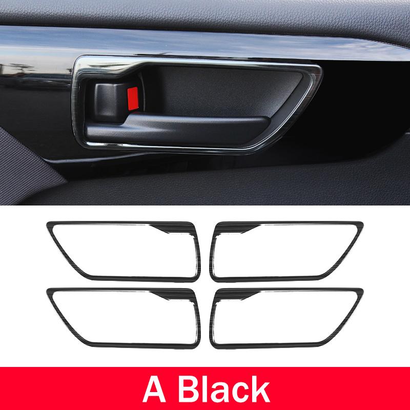 For Toyota Highlander XU70 2024 Hybrid Stainless Car Inner Door Handle Frame Door Bowl Cover Trim Stickers