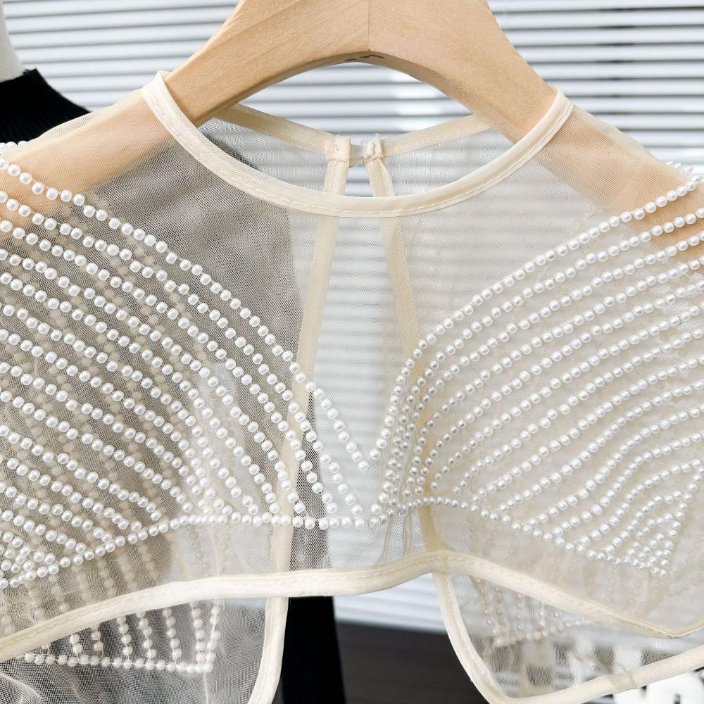 Шаль на шнуровке Шаль Динчжу Воротник-шаль Съемный воротник для рубашки Женский кружевной воротник