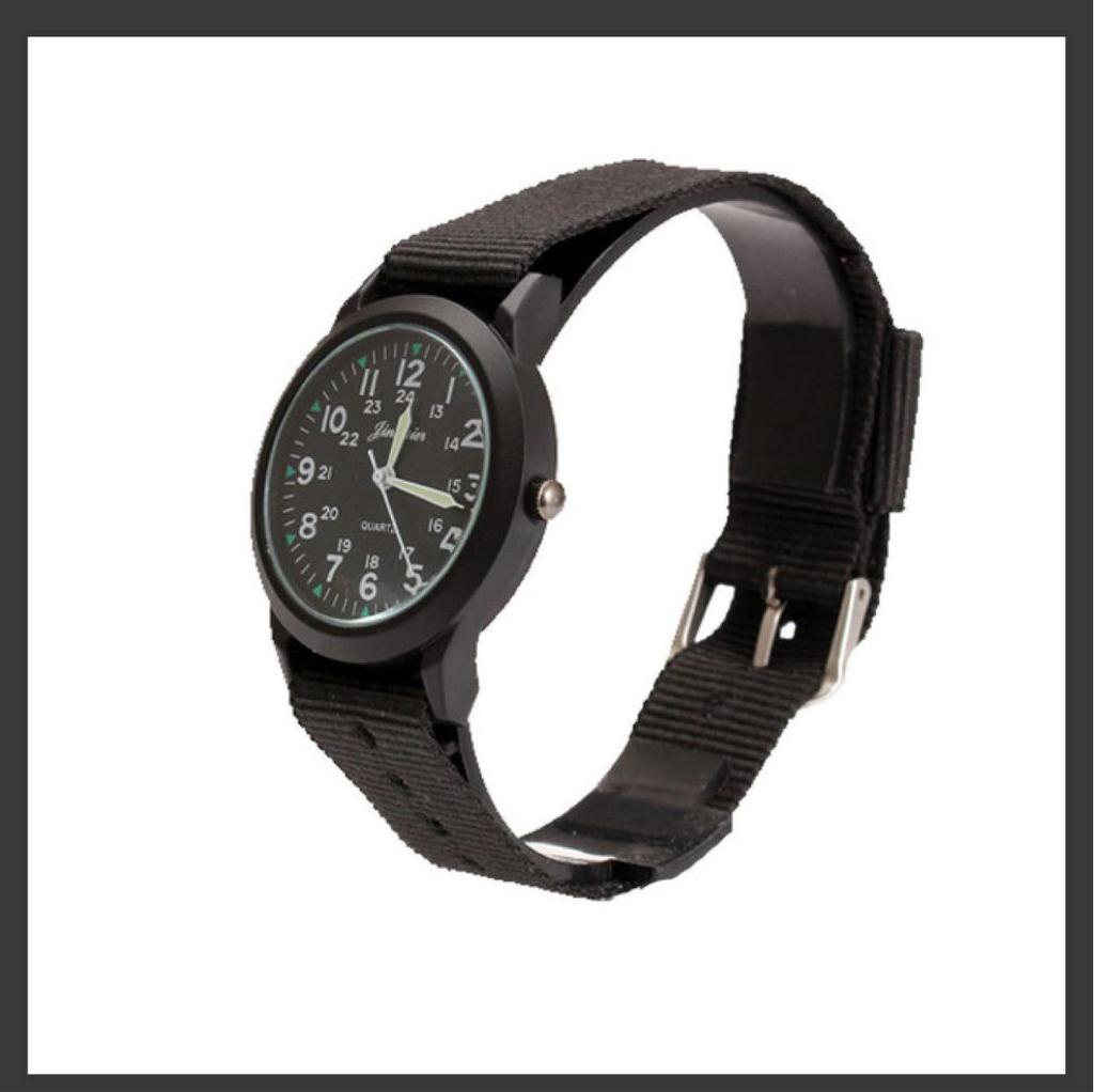 Unisex Casual Canvas Strap Watches with Pin Buckle Design