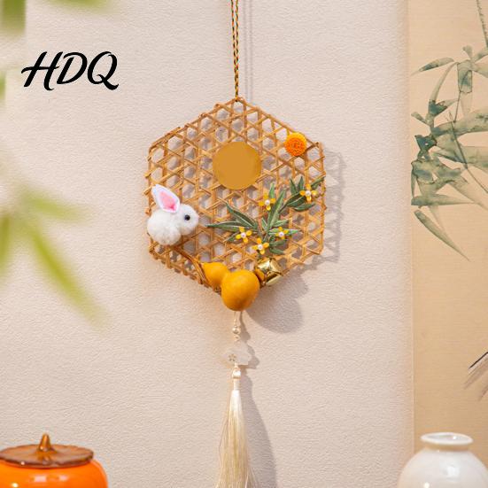 Традиционный восточный декор для вечеринки Китайский Новый год DIY Набор для изготовления плетеных из бамбука фонариков для детей Декоративные фото-аксессуары для помещений Взрослые Подвесные