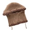 Autumn Winter Hat Men's Women's Knitting Hats & Caps Wool Cycling Cold Protective Ear Cap Fried Dough Twists One-piece Plush Thickened Pullover Hat