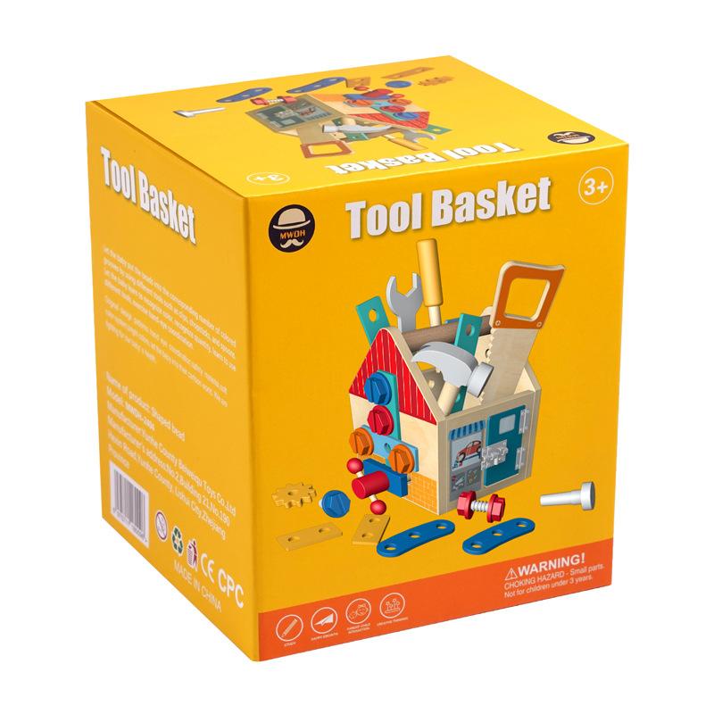 Children'S Early Education Simulation Maintenance Toolbox, Screws And Nuts Are Changeable, Disassembly And Assembly Tool Basket, Baby Educational Toys
