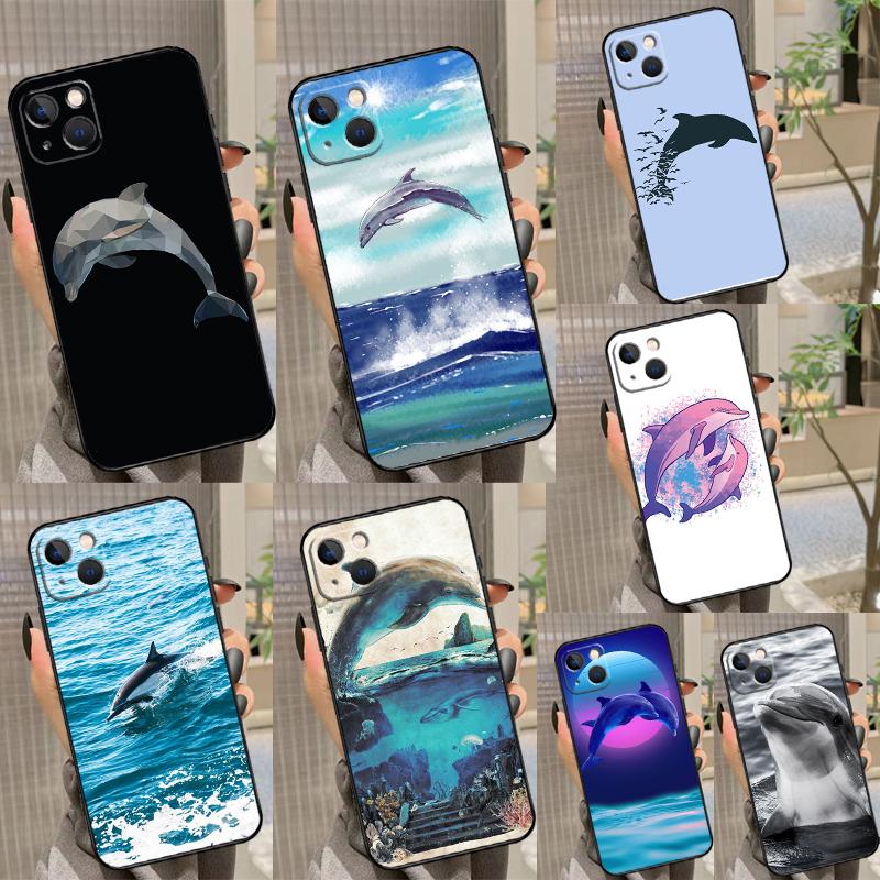Dolphin Case For Oppo A78 A98 A18 A38 A58 A5 A6 Pro A54 A74 A94 A17 A57 A80 A60 A40 A96 A76 A16 A15