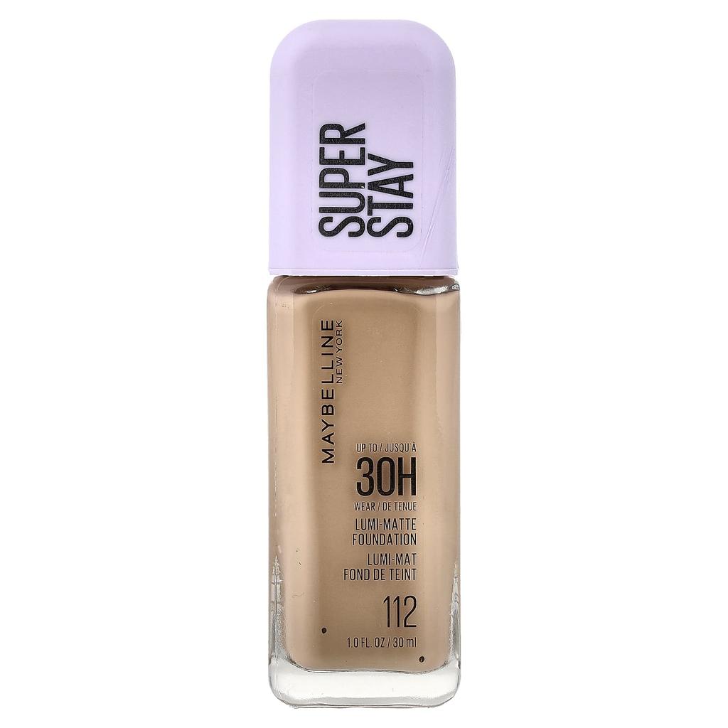 Maybelline Super Stay, Стойкая тональная основа Lumi-Matte, 112, 30 мл (1 жидкая унция)