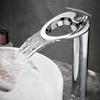 Basin Faucets Modern Silver Bathroom Faucet Waterfall Faucets Single Hole Cold and Hot Water Tap Basin Faucet Mixer Taps 855965