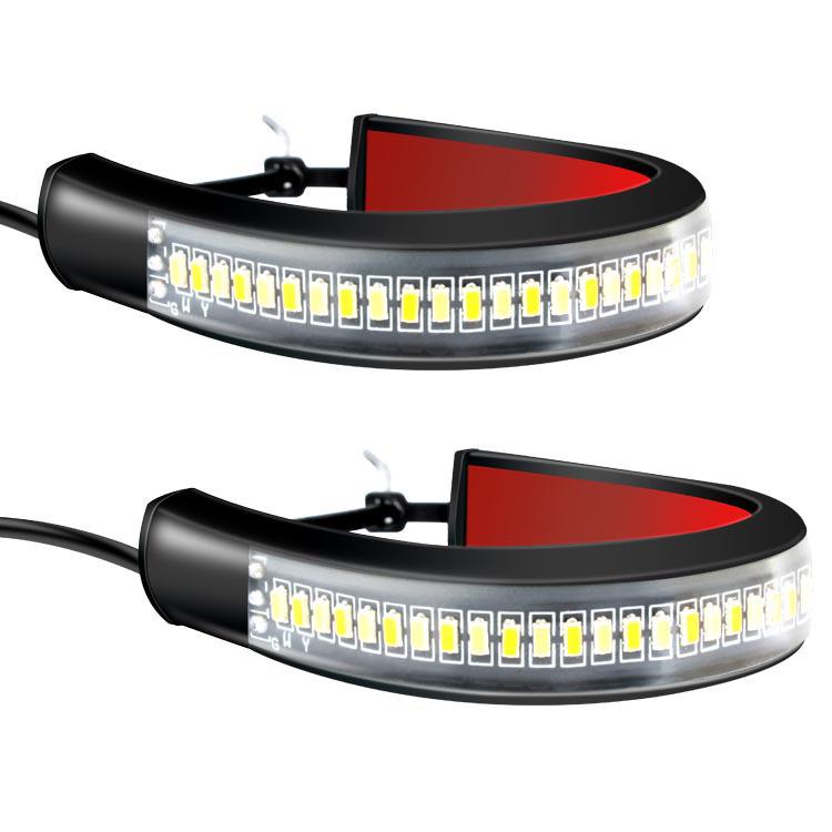 Dual-Color LED Motorcycle Turn Signal & Shock Absorber Light Strip