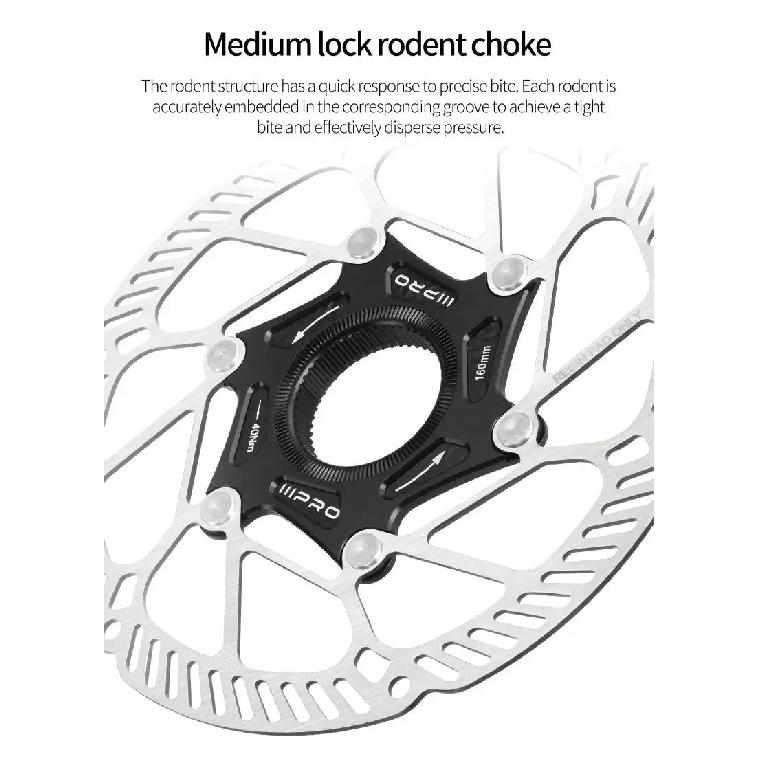 IIIPRO Centerlock Disc Brake Rotor Ultra-Light Road Bicycle Brake Disc Heat Dissipation Hydraulic 140/160/180/203mm Disc Rotor