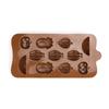 Silicone Chocolate Mold for Candies, Jelly, Ice Cubes, Fruits, 21x10x1 cm, Original Deals