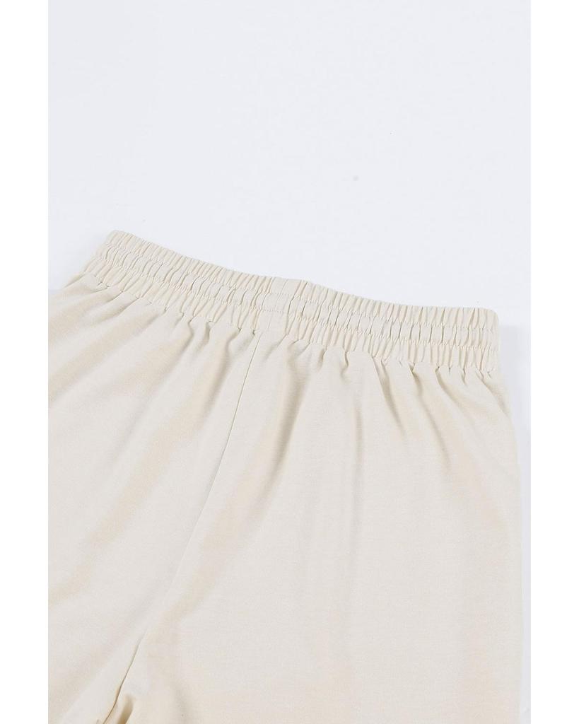 Azura Exchange Трикотажные брюки с кулиской на талии и карманами