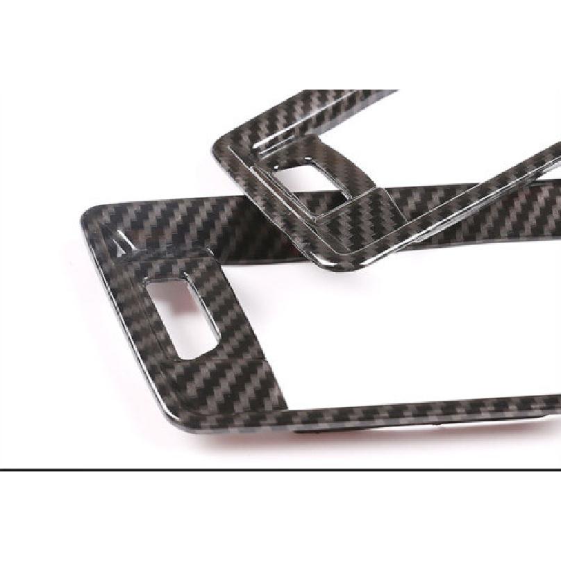 Side Outlet Vent Console Covers Trim Carbon Fiber For BMW 3 Series G20 -