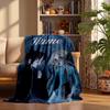 Wednesday Custom Flannel Blankets Soft Warm Cozy Throws for Home Decor Holiday Gifts