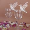 50pcs/pack Humming Birds Wedding Table Name Place Cards Wine Glass Party Decor