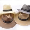 Farmer Straw Hat Summer Outdoor Men's Sunscreen Panama Breathable Hat Mens Fishing Cap Middle-aged and Elderly Sombrero