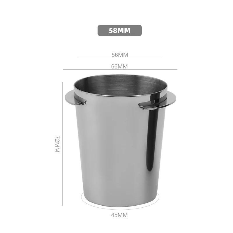 Чашка для дозирования кофе в итальянском стиле, мерные чашки из нержавеющей стали для кофейных зерен, сменные инструменты для бариста в кафе, аксессуары для кофемашины