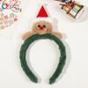 Xiqing Cross-border Christmas Hairband Elk Horn Headband Christmas Decorations Children Cloth Headbuckle Party Decoration 21cm