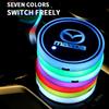 Car USB Charging Luminescent Cup Pad Interior Atmosphere Lamp For Mazda 6 3 CX5 5 2 323 CX7 Demio Atenza Axela MX30 CX30 CX3
