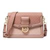 Michael Kors MK Jessie Монограмма Color Block Логотип Для Поездок Кожаная Сумка Через Плечо Средняя Женские сумки Ballet-Pink 30S0GI6L2V-641