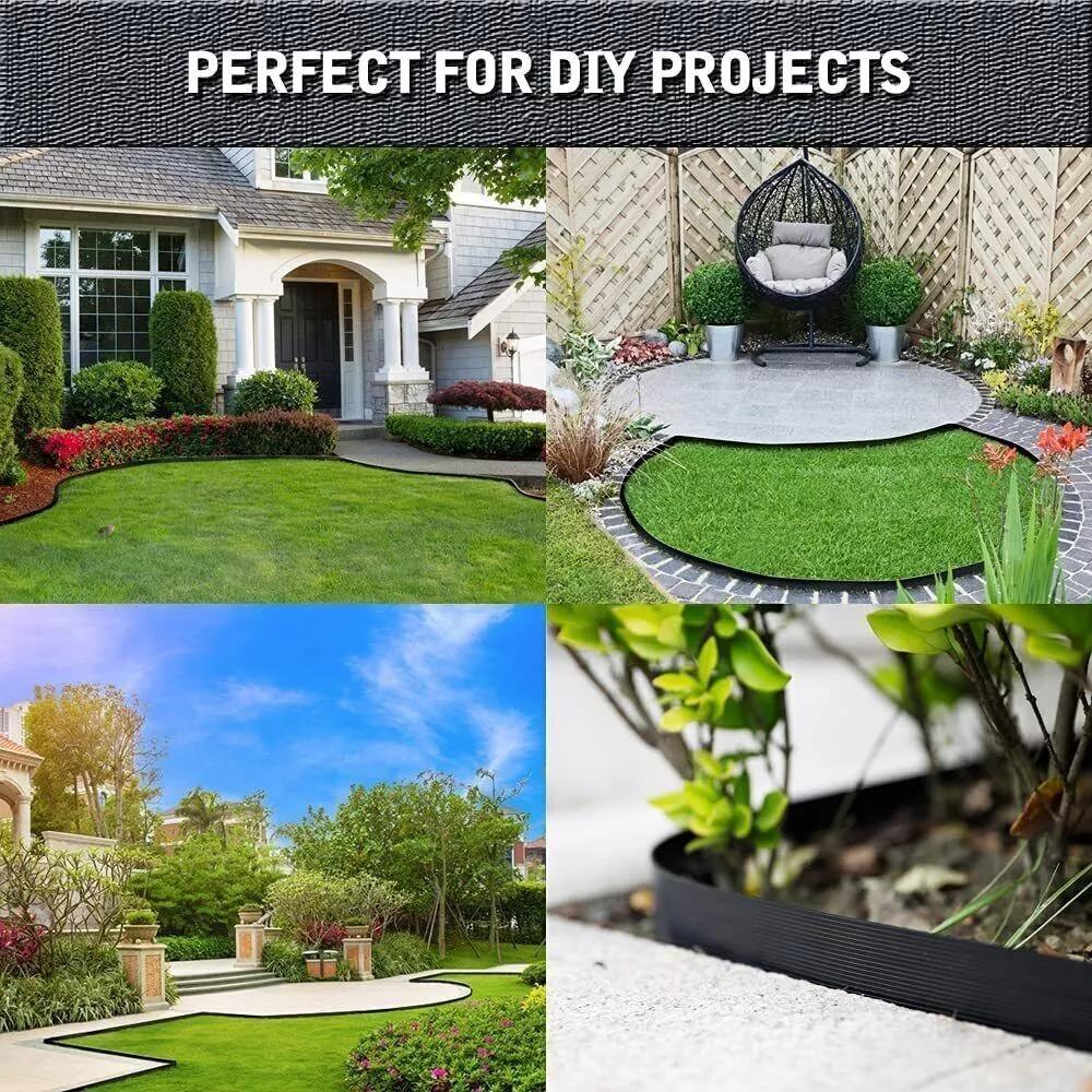 Outdoor Lawn Border Gardening Decorative Grass Border Fence DIY Flower Bed Fence