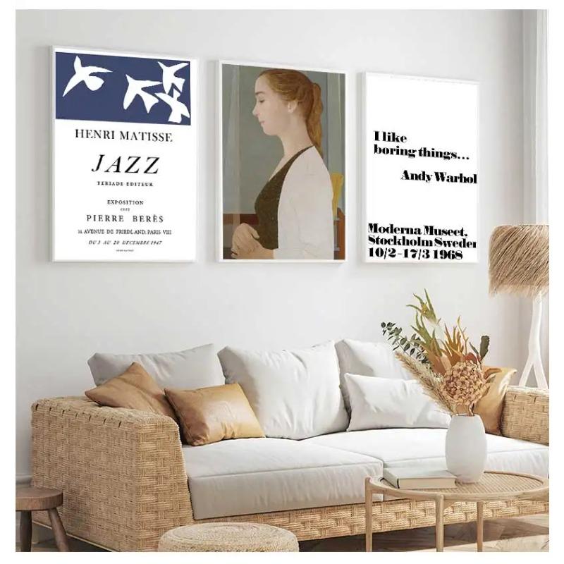 Abstract Matisse Picasso Canvas Painting Nordic Posters Leaf Wall Art And Prints Pictures For Living Room Decor Vintage