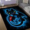Dragons And Heroes Adventure Themed Anti-Slip Rugs - Polyester Home Decor, Suitable for Bedrooms, Living Rooms, Doorways, Studios, and Decorations