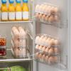 Large Capacity Fridge Egg Holder 10 Grids Egg Fresh-keeping Case Egg Organizer  for Kitchen