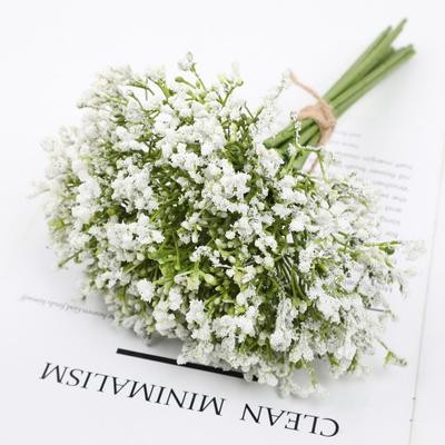 12 шт./комплект искусственных цветов гипсофилы белого цвета, цветок для свадьбы невесты, цветочные букеты своими руками, украшение для вазы для дома 32 см