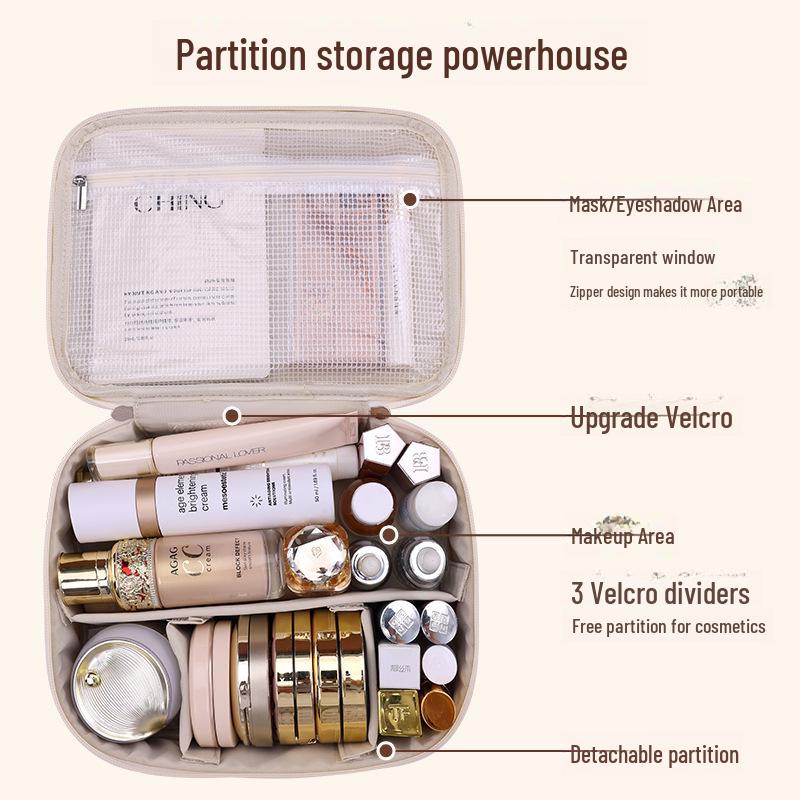 Вместительная, многофункциональная косметичка с уникальным дизайном и съемными секциями